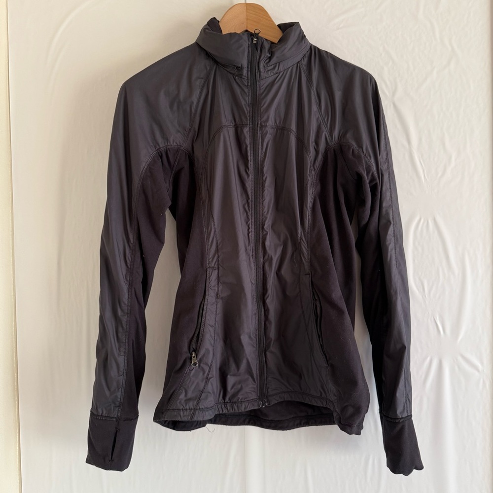 Lululemon Black Hooded Jacket Size 6